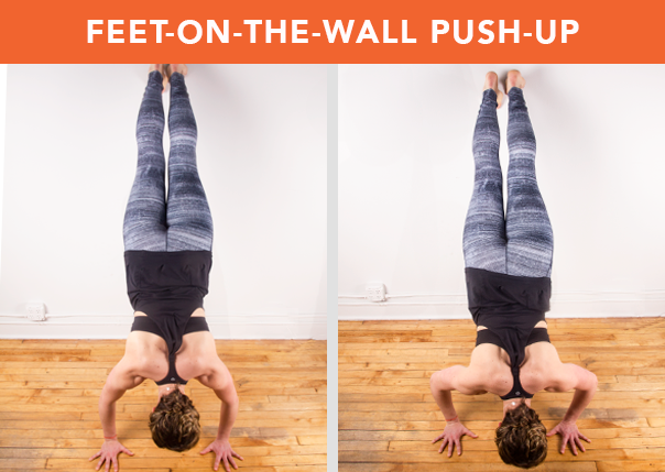 Feet-on-the-Wall Push-Up