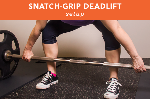 Snatch-grip deadlift