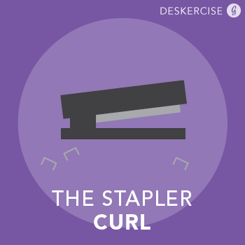 How to Exercise at Work: The Stapler Curl