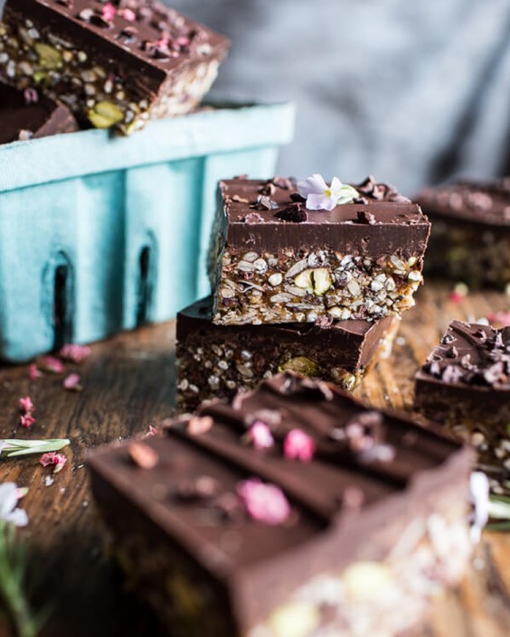 10-Minute Magical Chocolate Almond Butter Superfood Seed Bars