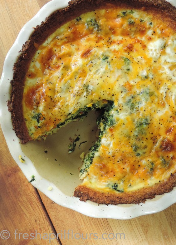 vegetable quiche in the microwave