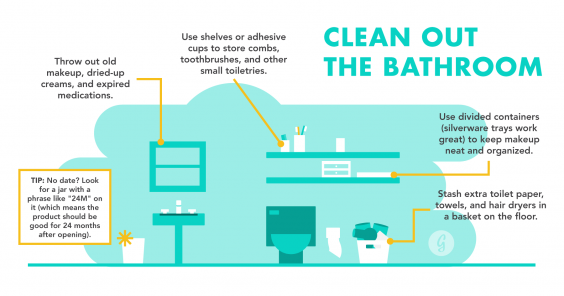 The Ultimate Guide to Being the Most Organized Person in the World: Clean Out the Bathroom