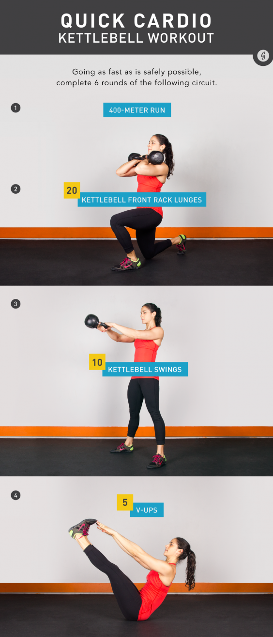 Quick Kettlebell Workout for Cardio and Strength