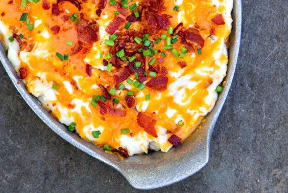 Cheesy Chive and Bacon Mashed Potatoes