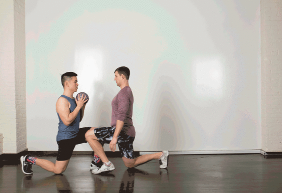 Forward Backward Lunge with Pass