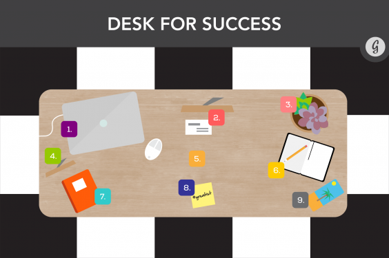 How to Feng Shui Your Desk: Desk for Success