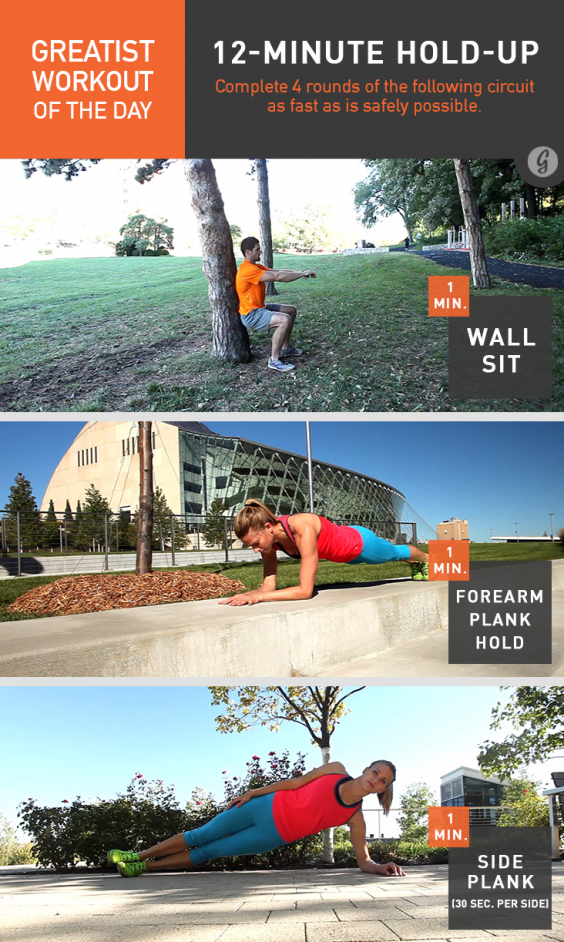 Greatist Workout of the Day: 12-Minute Hold-Up