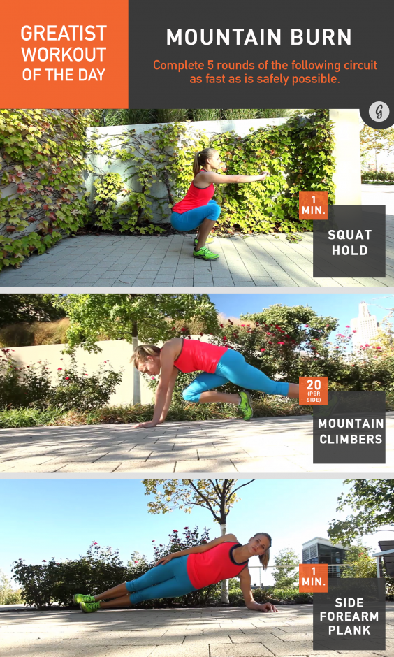 Greatist Workout of the Day: Mountain Burn