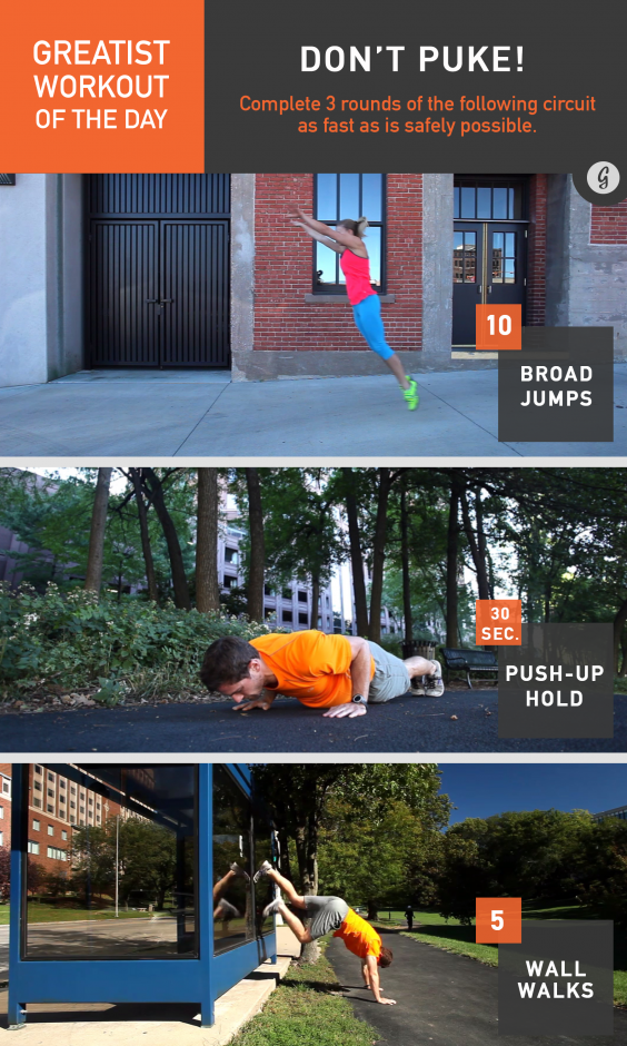 Greatist Workout of the Day: Don't Puke!