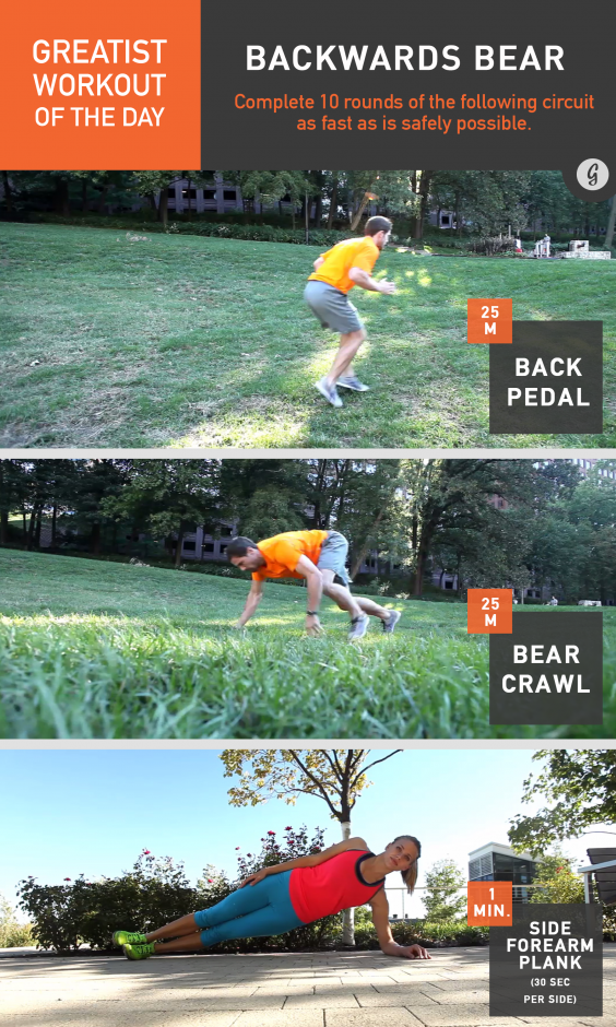 Greatist Workout of the Day: Backwards Bear