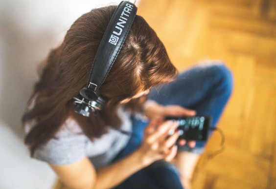 Increase Creativity: Girl Listening to Music