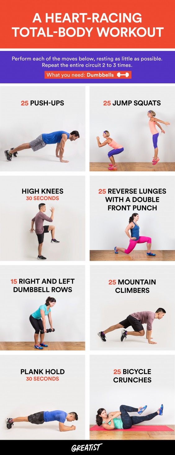A Heart-Racing, Total-Body Workout