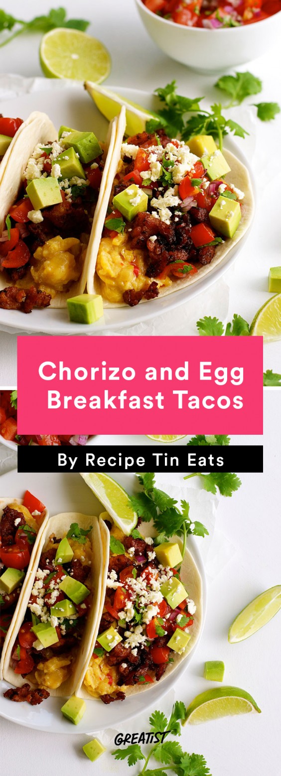 Scrambled Egg Recipes: Chorizo and Egg Tacos