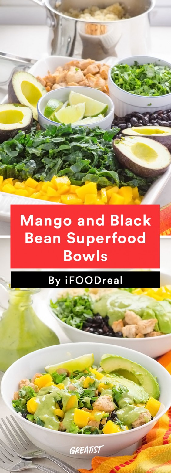Mango and Black Bean Superfood Bowls