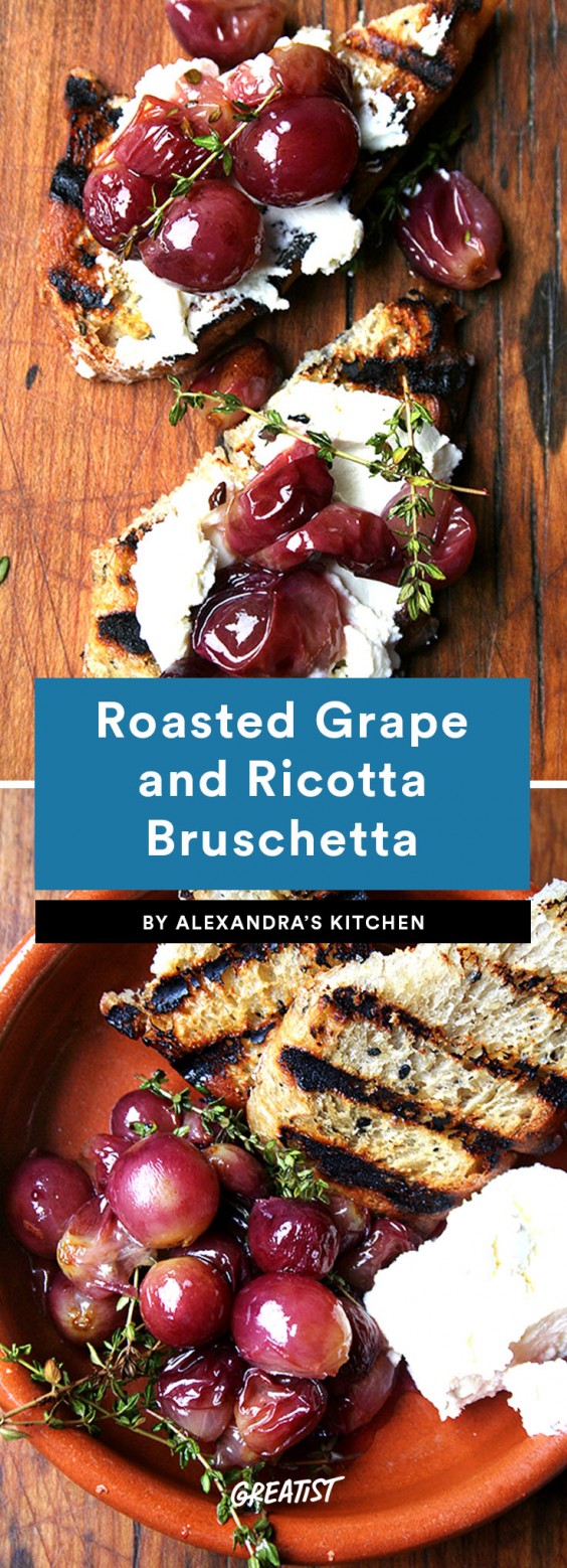 bruschetta: grape