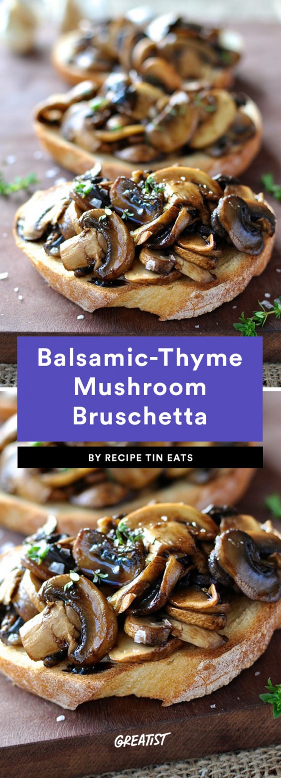 bruschetta: mushroom