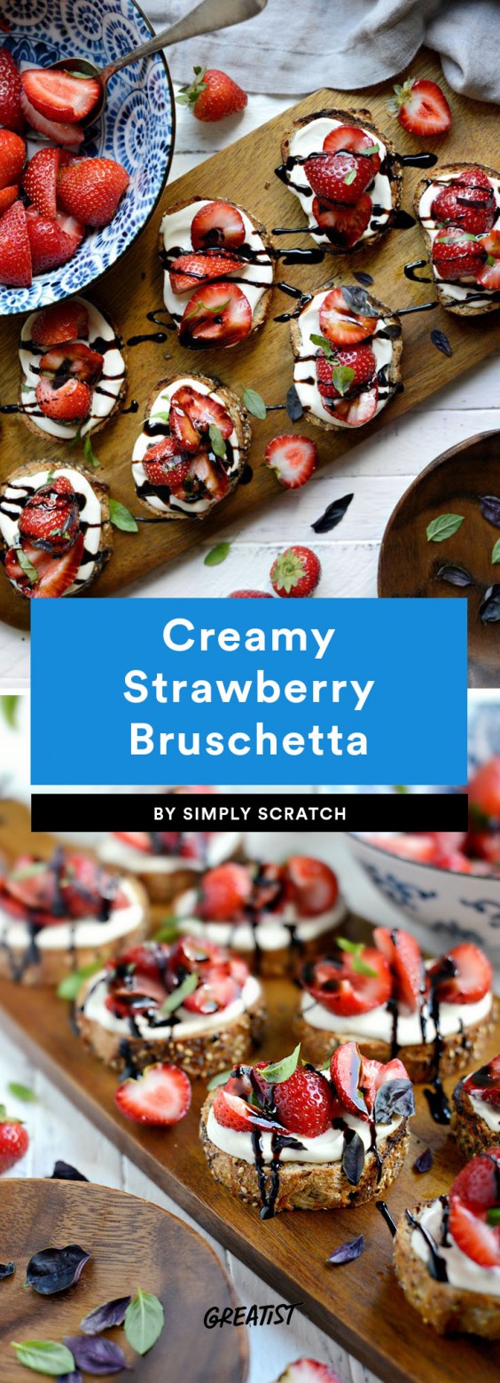 bruschetta: strawberry