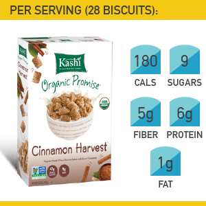 13. Kashi Cinnamon Harvest Whole Wheat Biscuits