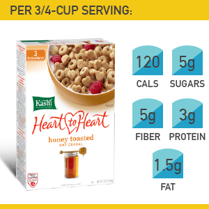 15. Kashi Heart to Heart Honey Toasted Oat Cereal