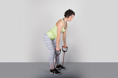 Resistance Band Bent Over Row
