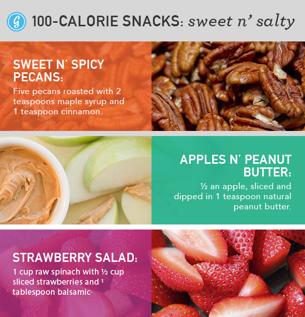Sweet and Salty Snacks Under 100 Calories