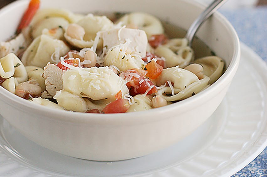 Easy Chicken Tortellini Soup