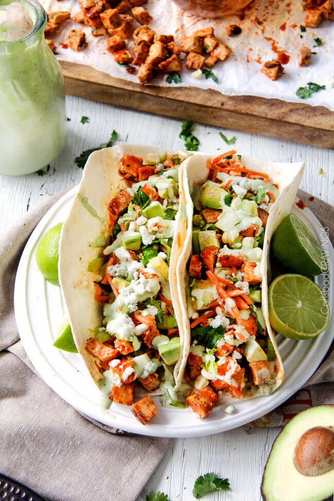 Healthy Tacos: Buffalo Chicken
