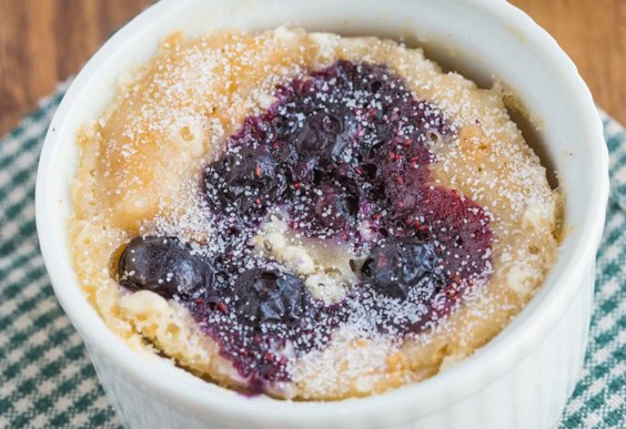 1. Healthy 1-Minute Blueberry Muffin