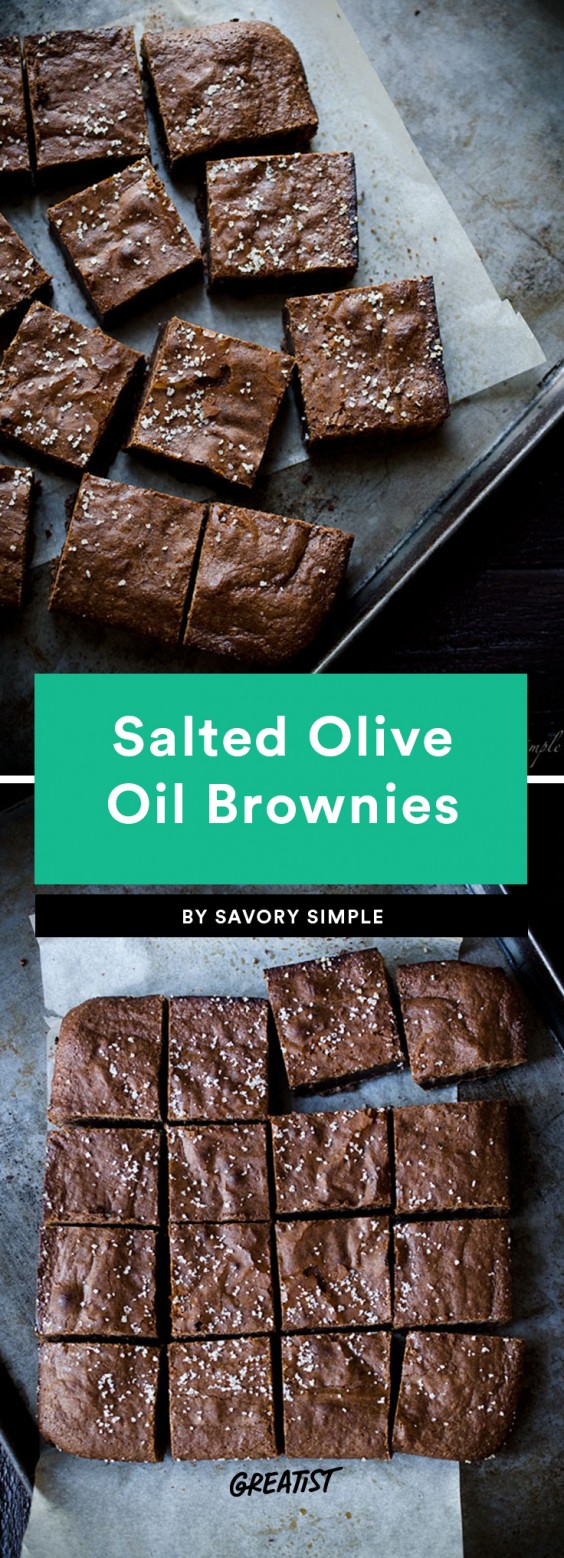 Salted Olive Oil Brownies