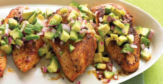 Cayenne-Rubbed Chicken With Avocado Salsa