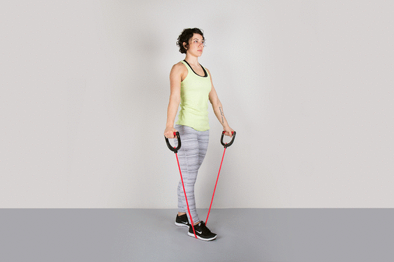 Whether you're in the gym, at home, or on the road, you can squeeze in an effective total-body workout with these surefire moves. #fitness #workout https://greatist.com/fitness/resistance-band-exercises