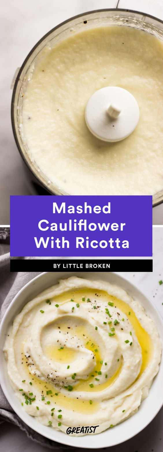 Mashed Cauliflower With Ricotta