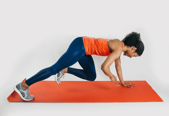 4. Plank With Knee Tap #morning #workout #fitness https://greatist.com/move/easy-morning-workout