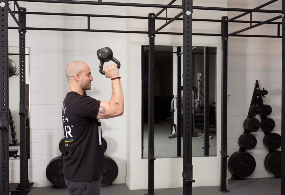 Upper Body Moves When You Can't Do A Pull-Up - Kettlebell Bottom Up Press