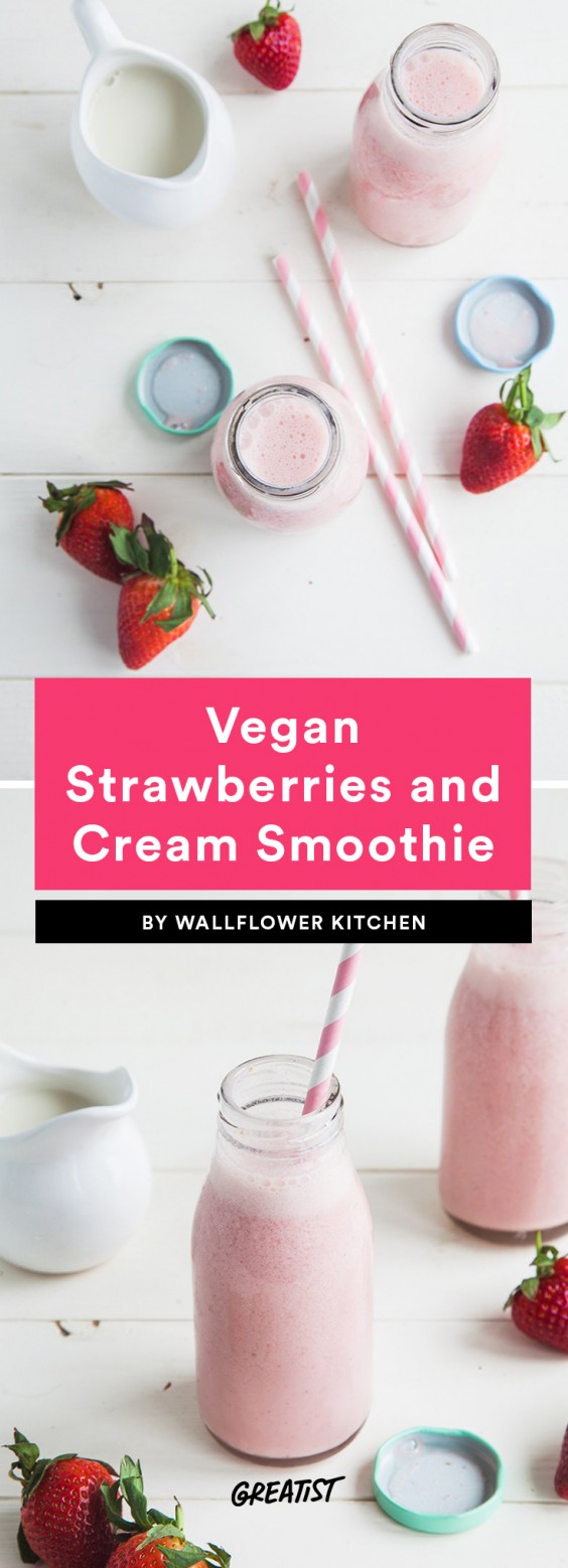 vegan strawberry smoothie