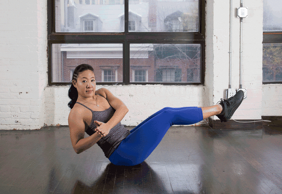 Russian Abs Twist - Moves to Start Tabata 