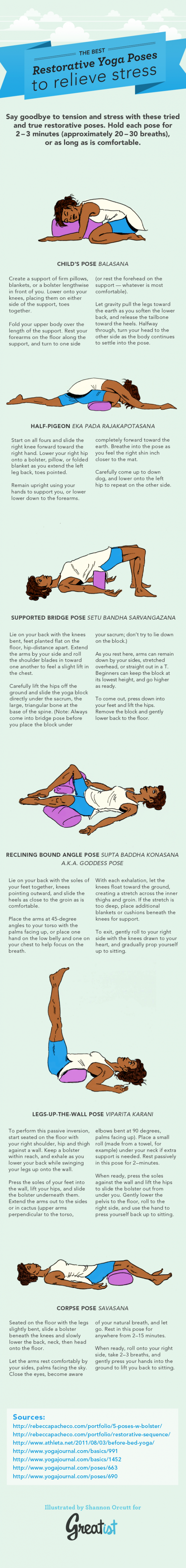 restorative yoga poses