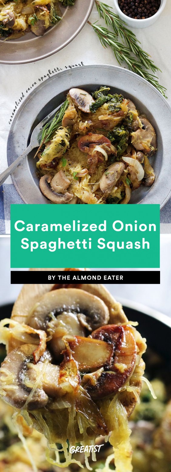 Caramelized Onion Spaghetti Squash