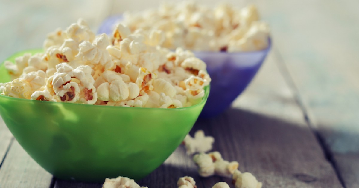 Image result for popcorn in tupperware box