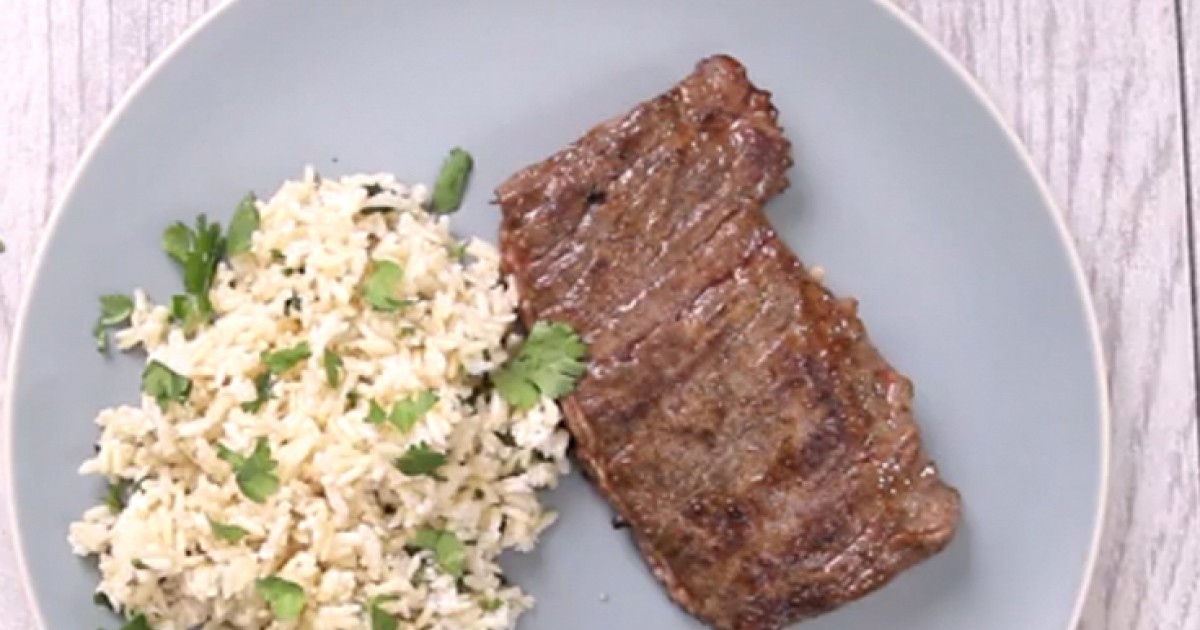 Skirt Steak and Coconut Rice Recipe Greatist