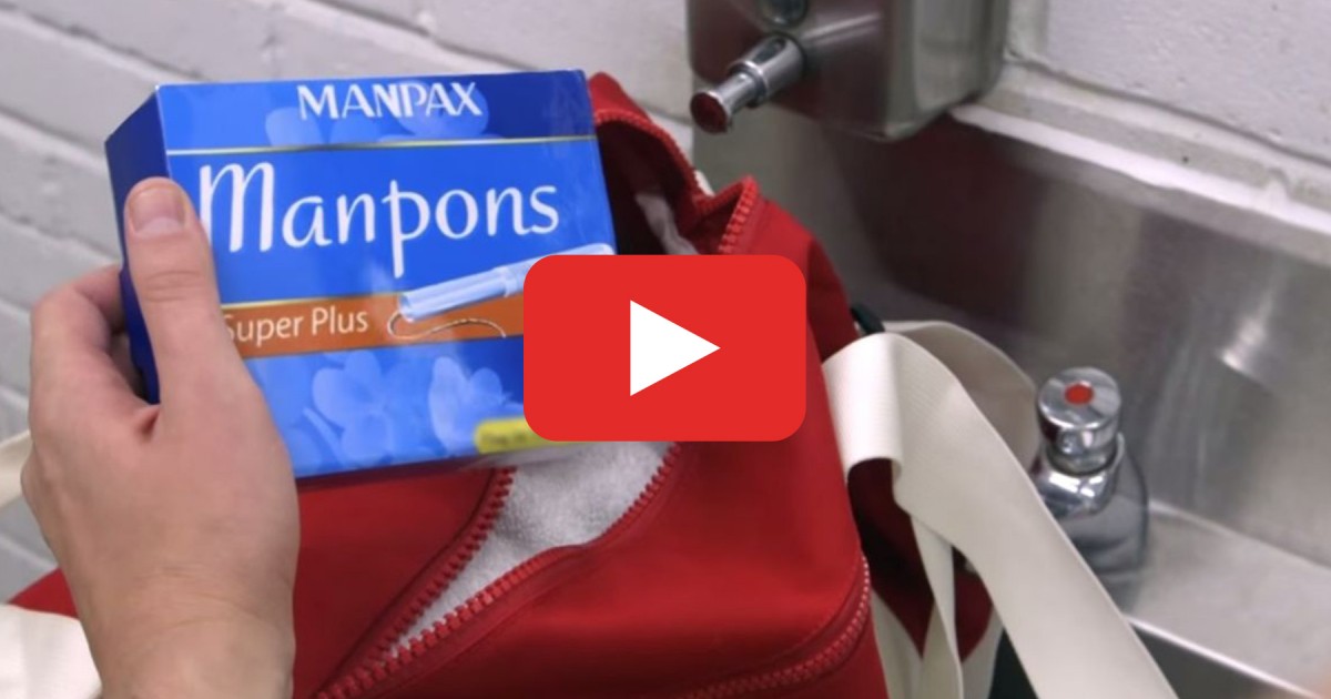 Manpons If Men Needed Tampons Commercial Spoof Greatist