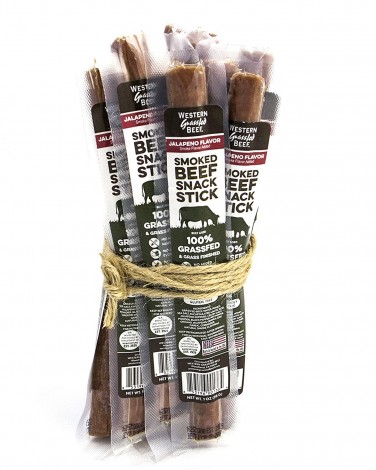 Western 100% Grass-fed Beef Jalapeno Snack Sticks